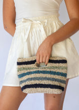 Load image into Gallery viewer, Mini Elle Clutch Bag Tide Stripe