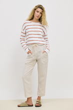 Load image into Gallery viewer, Minnie Stripe Terracotta Top 100% Cotton