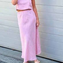 Load image into Gallery viewer, Linen Slip Skirt