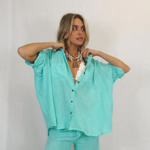 Load image into Gallery viewer, Coral Sea Shirt Turquoise