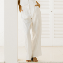 Load image into Gallery viewer, Castaway Pant White 100% Linen