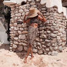 Load image into Gallery viewer, Isle Sarong Leopard Cream