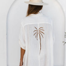 Load image into Gallery viewer, 3 Palms Shirtdress White