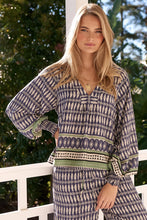 Load image into Gallery viewer, Lorena Print Long Sleeve Gabriella Top