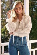Load image into Gallery viewer, Embroidered White Clara Blouse