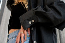 Load image into Gallery viewer, Harper Oversized Linen Shirt Driftwood