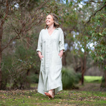 Load image into Gallery viewer, Dune Maxi Shirtdress Seafoam