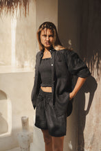 Load image into Gallery viewer, Harper Oversized Linen Shirt Driftwood