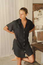 Load image into Gallery viewer, Grace Mini Shirtdress Driftwood