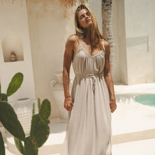 Load image into Gallery viewer, Solare Maxi Slip Dress Dune