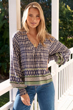 Load image into Gallery viewer, Lorena Print Long Sleeve Gabriella Top