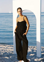Load image into Gallery viewer, SALT Linen Tailor Trouser Black