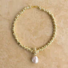 Load image into Gallery viewer, Jewel 24kt Gold Vermeil & Pearl Necklace