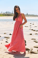 Load image into Gallery viewer, Little Bow Print Pearl Maxi Dress