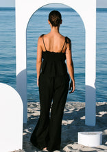 Load image into Gallery viewer, SALT Linen Tailor Trouser Black