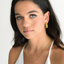 Load image into Gallery viewer, Spade Diamond Pendants 18kt Gold Plated Necklace