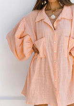 Load image into Gallery viewer, Capri Shirtdress Grapefruit