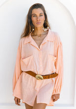 Load image into Gallery viewer, Capri Shirtdress Grapefruit