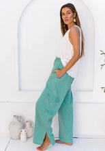 Load image into Gallery viewer, The Cove Cargo Pant Sea Green