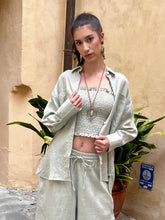 Load image into Gallery viewer, Cocos Linen Top Seafoam