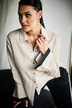 Load image into Gallery viewer, Contrast Linen Shirt Natural