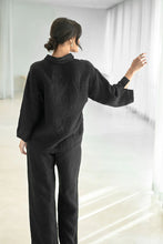 Load image into Gallery viewer, Fundamental Linen Shirt - Black
