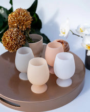 Load image into Gallery viewer, Holiday Frost Stemm Silicone Wine Glasses Set 4