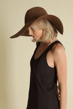 Load image into Gallery viewer, Sabrina Floppy Hat Brown