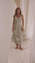 Load and play video in Gallery viewer, Solare Maxi Slip Dress Seafoam
