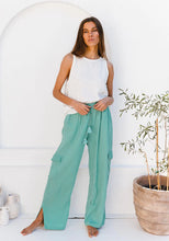 Load image into Gallery viewer, The Cove Cargo Pant Sea Green