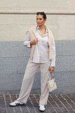 Load image into Gallery viewer, You Got This Ecru Stripe Poplin Oversized Shirt