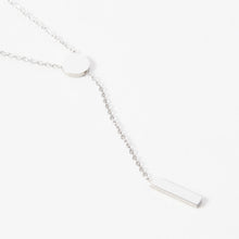 Load image into Gallery viewer, Dainty Bar Necklace With Discs - Desert to Ocean