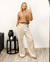 Load image into Gallery viewer, Castaway Pant Oatmeal 100% Linen