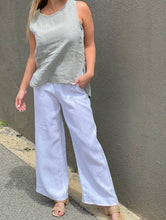 Load image into Gallery viewer, Jude Pant Linen White