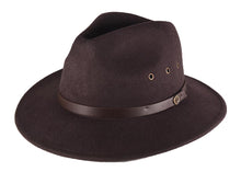 Load image into Gallery viewer, The Ratatat 100% Wool Felt Hat Chocolate - Desert to Ocean