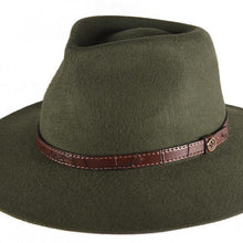 Load image into Gallery viewer, The Dingo 100% Wool Felt Hat Forest Green
