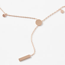 Load image into Gallery viewer, Dainty Bar Necklace With Discs - Desert to Ocean