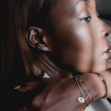 Load image into Gallery viewer, Lotus Charm Ball Chain Bracelet