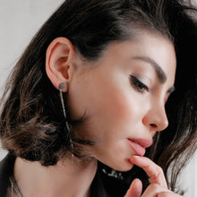 Load image into Gallery viewer, Circle of Life Drop Chain Earrings