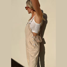 Load image into Gallery viewer, Cord Overalls Cream