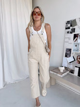 Load image into Gallery viewer, Cord Overalls Cream