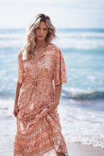 Load image into Gallery viewer, Temple Flutter Sleeve Dress - Adrift