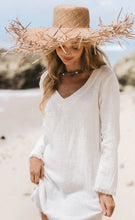 Load image into Gallery viewer, Isla Cotton Mini Dress Milk