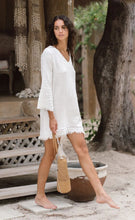 Load image into Gallery viewer, Isla Cotton Mini Dress Milk