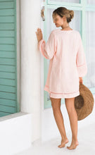 Load image into Gallery viewer, Joslin Mini Linen Dress Seashell Pink