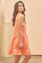 Load image into Gallery viewer, Lux Coral Mini Dress