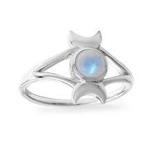 Load image into Gallery viewer, New Moon Moonstone Ring