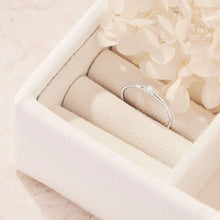 Load image into Gallery viewer, Delicate White Topaz Comet Ring