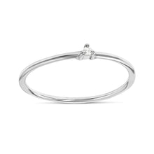 Load image into Gallery viewer, Delicate White Topaz Comet Ring