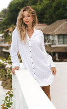 Load image into Gallery viewer, Soleil Cotton Shirt White